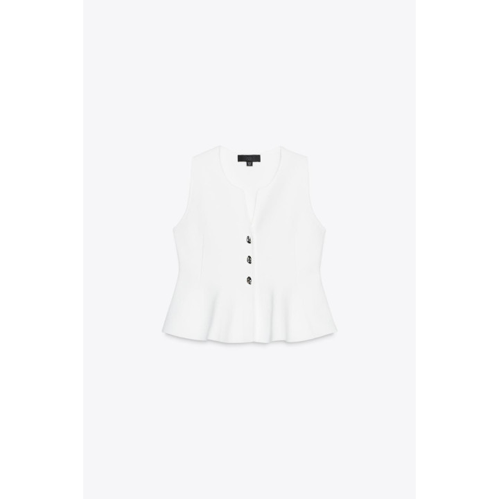 ТРИКОТАЖНЫЙ ТОП С БАСКОЙ