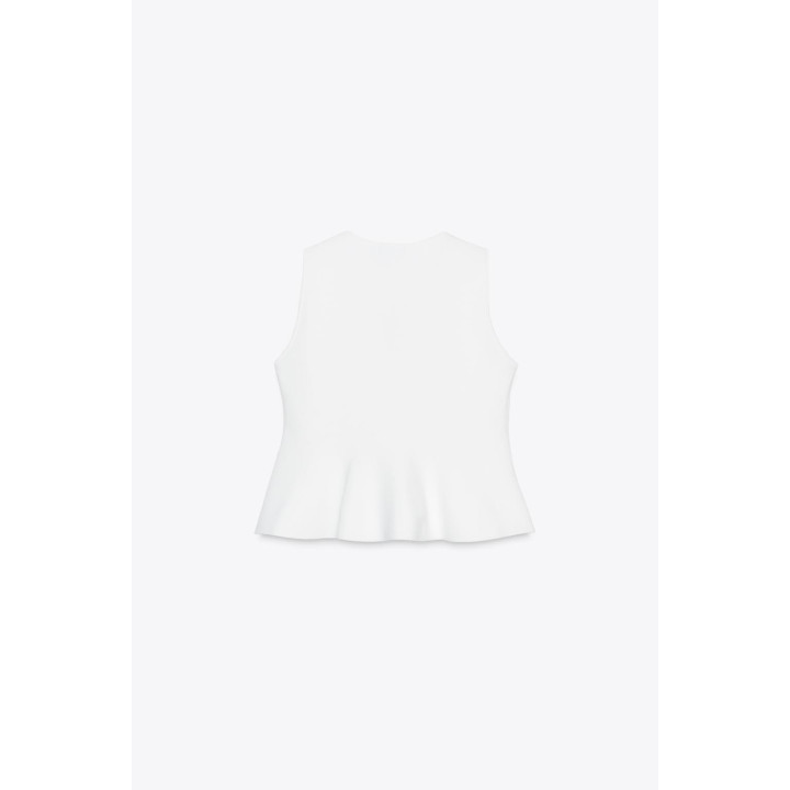 ТРИКОТАЖНЫЙ ТОП С БАСКОЙ