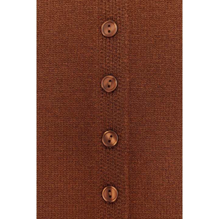 ТРИКОТАЖНЫЙ ТОП С ПУГОВИЦАМИ