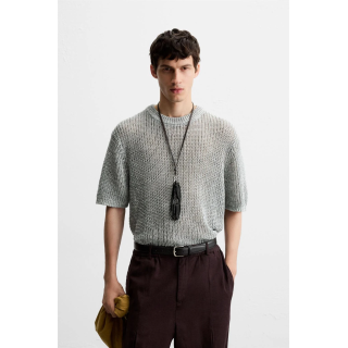 АЖУРНАЯ ТРИКОТАЖНАЯ ФУТБОЛКА