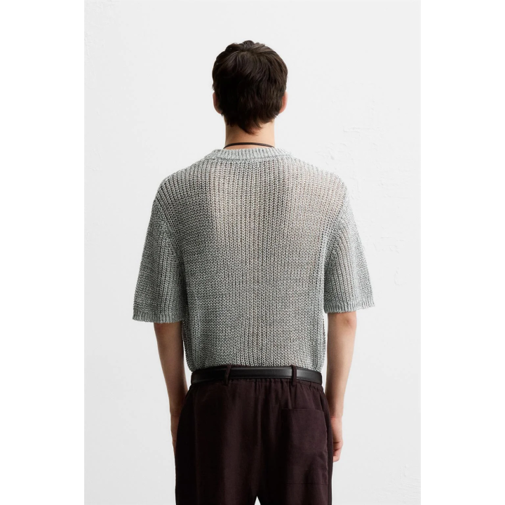 АЖУРНАЯ ТРИКОТАЖНАЯ ФУТБОЛКА