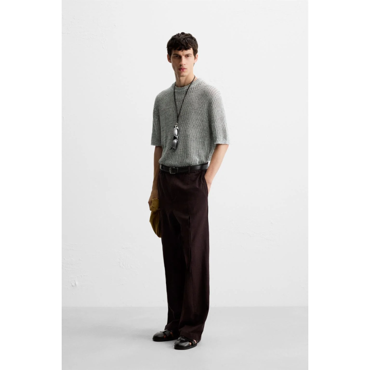 АЖУРНАЯ ТРИКОТАЖНАЯ ФУТБОЛКА