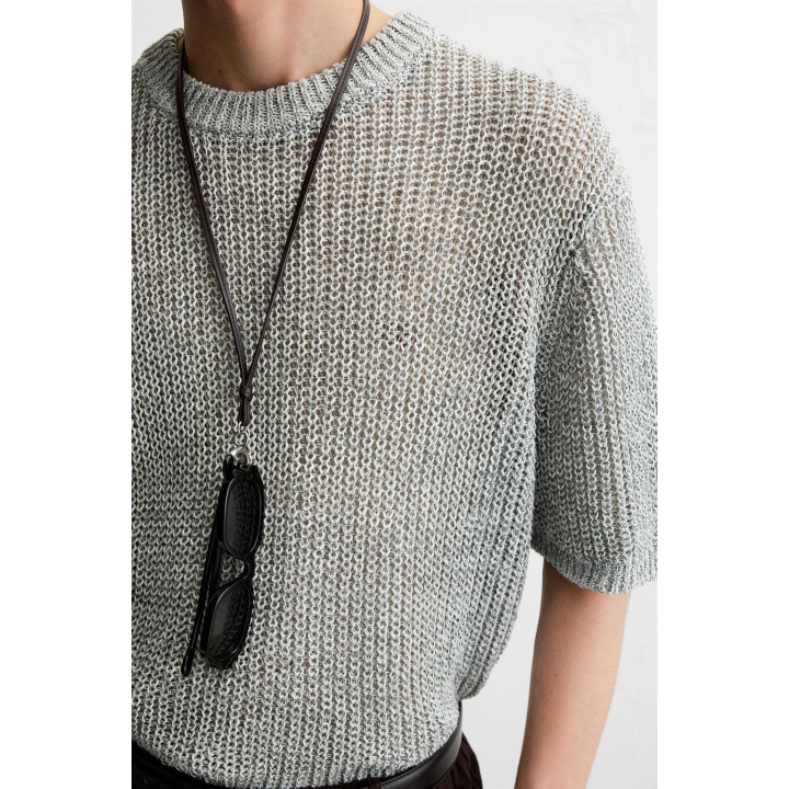 АЖУРНАЯ ТРИКОТАЖНАЯ ФУТБОЛКА