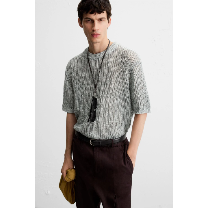 АЖУРНАЯ ТРИКОТАЖНАЯ ФУТБОЛКА