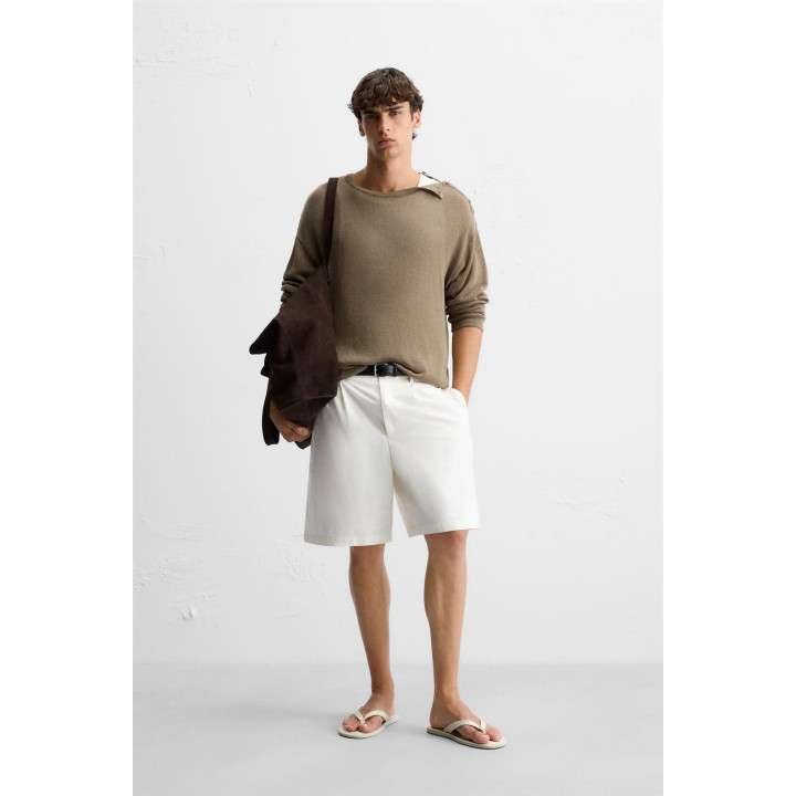 ТРИКОТАЖНАЯ ФУТБОЛКА С ПУГОВИЦАМИ