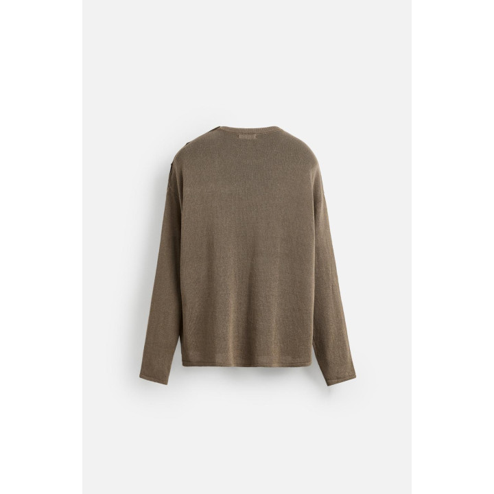 ТРИКОТАЖНАЯ ФУТБОЛКА С ПУГОВИЦАМИ