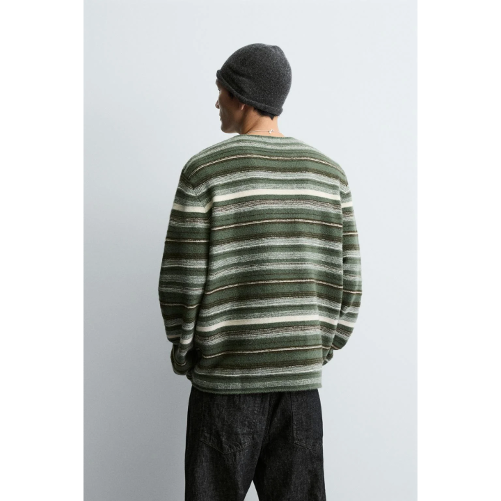 ЖАККАРДОВЫЙ ДЖЕМПЕР В ПОЛОСКУ