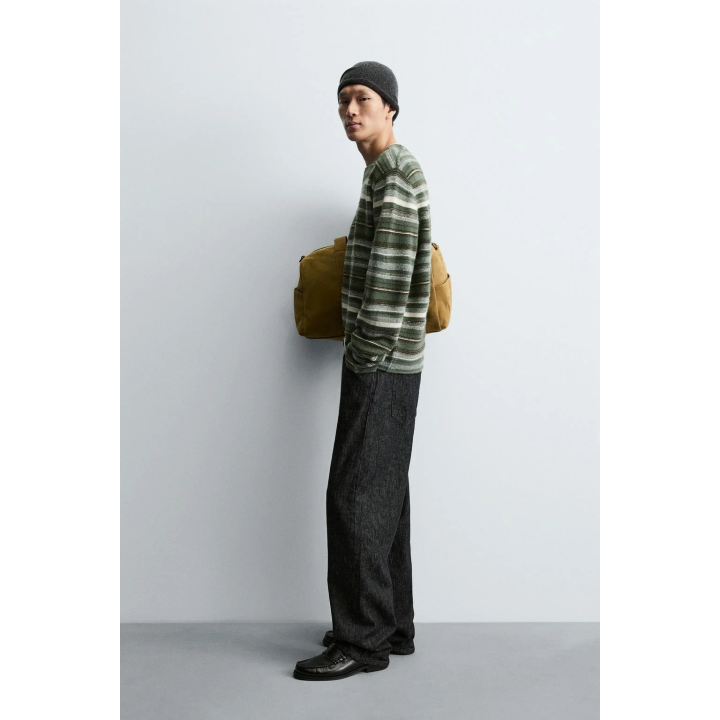 ЖАККАРДОВЫЙ ДЖЕМПЕР В ПОЛОСКУ