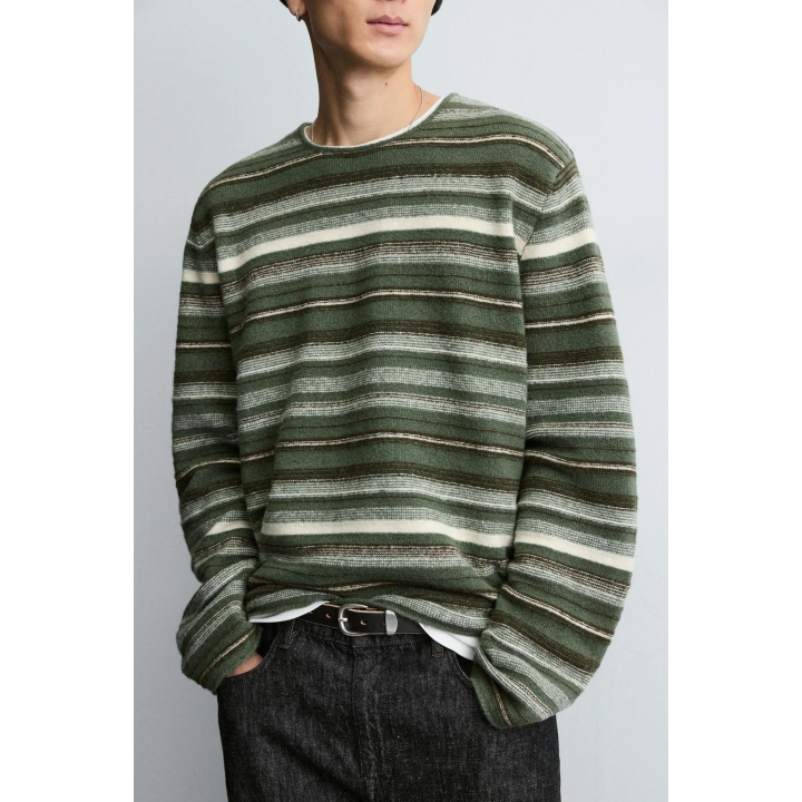 ЖАККАРДОВЫЙ ДЖЕМПЕР В ПОЛОСКУ