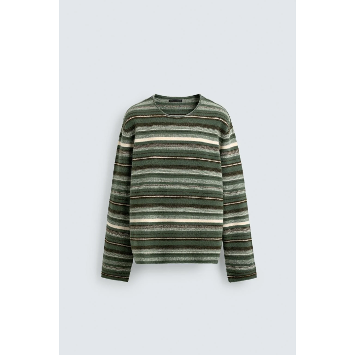 ЖАККАРДОВЫЙ ДЖЕМПЕР В ПОЛОСКУ