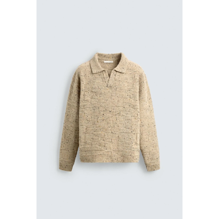 ШЕРСТЯНОЕ ПОЛО НА ПУГОВИЦАХ