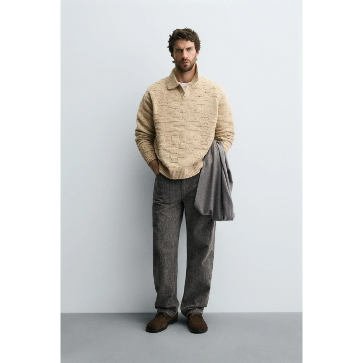 ШЕРСТЯНОЕ ПОЛО НА ПУГОВИЦАХ