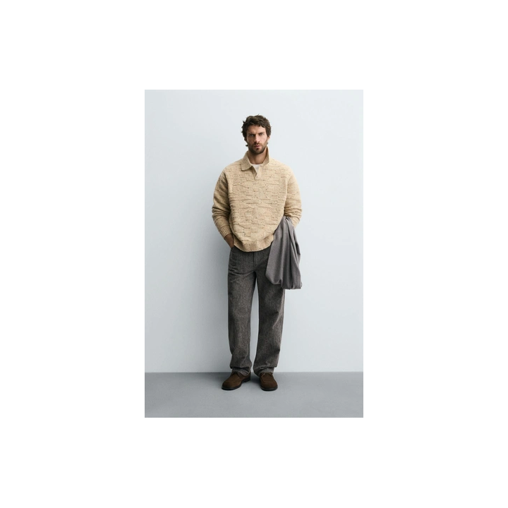 ШЕРСТЯНОЕ ПОЛО НА ПУГОВИЦАХ