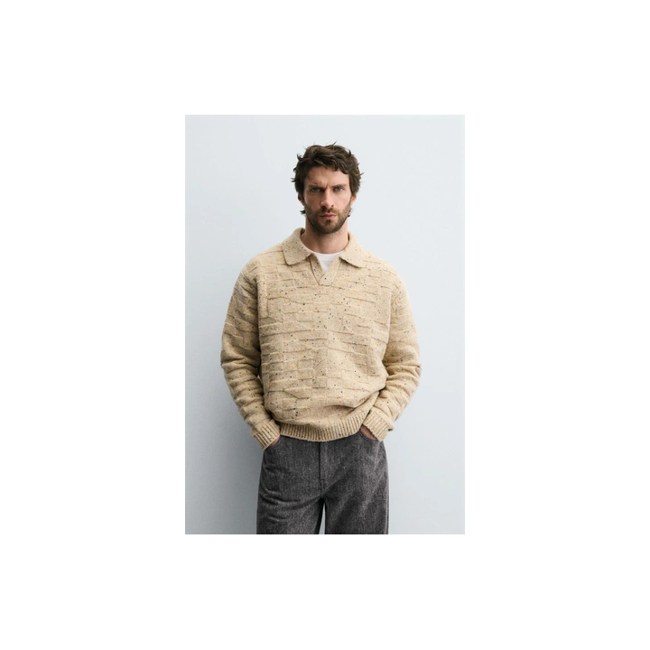 ШЕРСТЯНОЕ ПОЛО НА ПУГОВИЦАХ