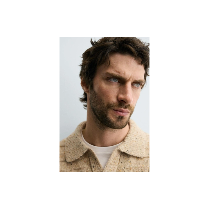 ШЕРСТЯНОЕ ПОЛО НА ПУГОВИЦАХ