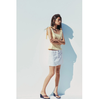 ТОП ИЗ ЭЛАСТИЧНОЙ ТАКНИ С БАНТАМИ