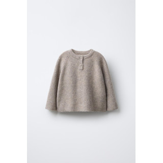 ВЯЗАНЫЙ ДЖЕМПЕР С ВОРОТНИКОМ НА ПУГОВИЦАХ