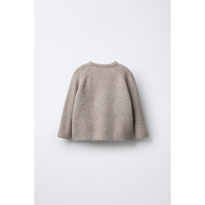 ВЯЗАНЫЙ ДЖЕМПЕР С ВОРОТНИКОМ НА ПУГОВИЦАХ