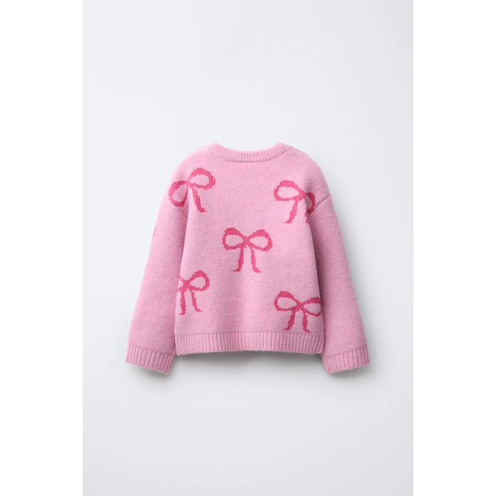 ВЯЗАНЫЙ ДЖЕМПЕР «БАНТЫ»