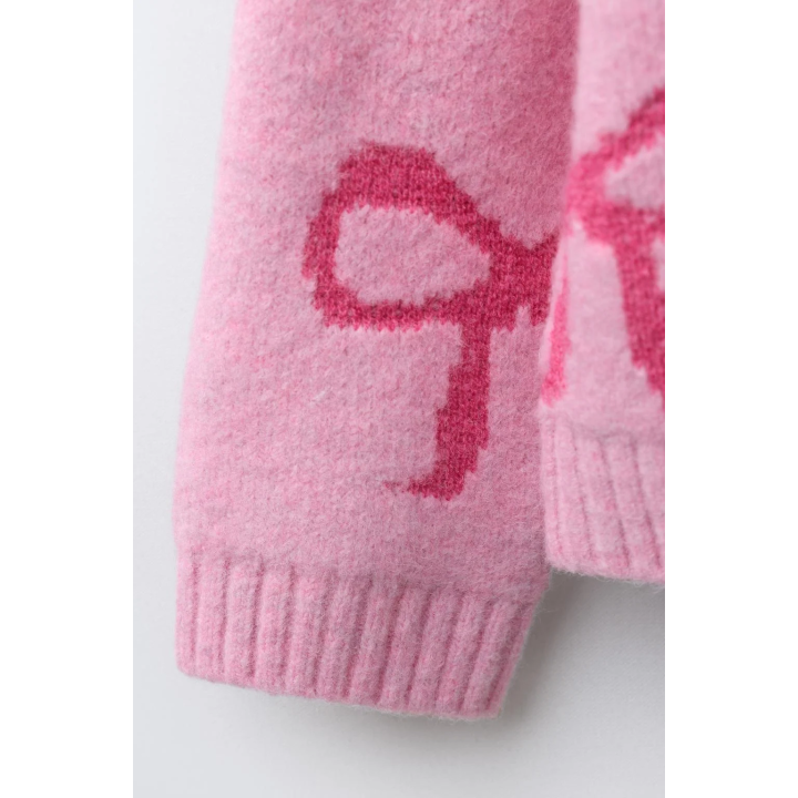 ВЯЗАНЫЙ ДЖЕМПЕР «БАНТЫ»