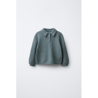 ТРИКОТАЖНЫЙ ДЖЕМПЕР С ВОРОТНИКОМ ПОЛО