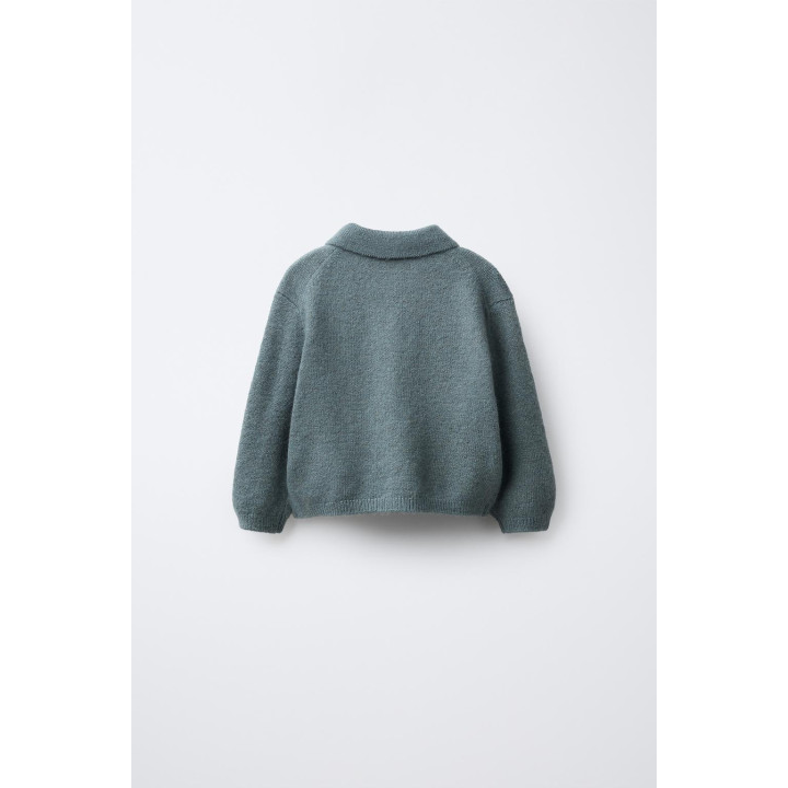 ТРИКОТАЖНЫЙ ДЖЕМПЕР С ВОРОТНИКОМ ПОЛО