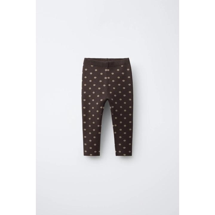 ТРИКОТАЖНЫЕ ЛЕГИНСЫ В ГОРОШЕК