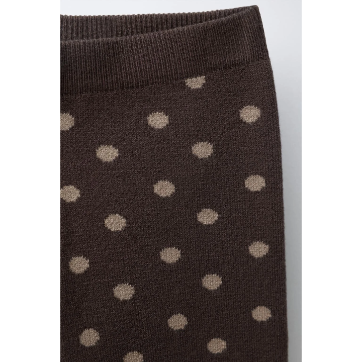 ТРИКОТАЖНЫЕ ЛЕГИНСЫ В ГОРОШЕК