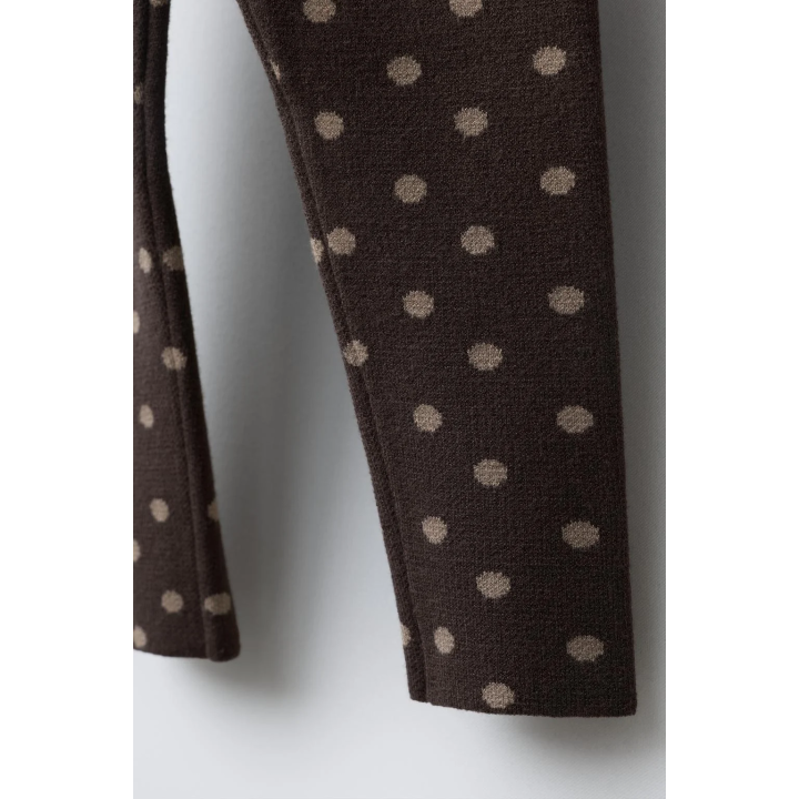 ТРИКОТАЖНЫЕ ЛЕГИНСЫ В ГОРОШЕК