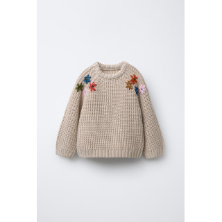 СВИТЕР С ВЫШИТЫМИ ЦВЕТАМИ