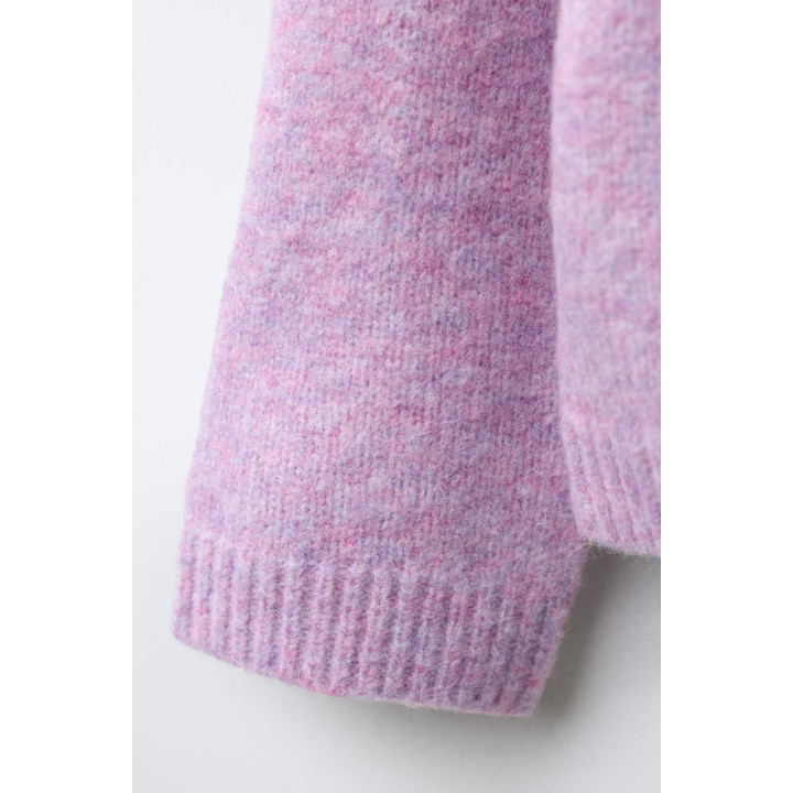 СВИТЕР С БЛЕСТЯЩИМ БАНТОМ ИЗ СМЕСОВОЙ ШЕРСТИ