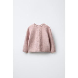 ДЖЕМПЕР ВЯЗАНЫЙ С ЛИСТЬЯМИ