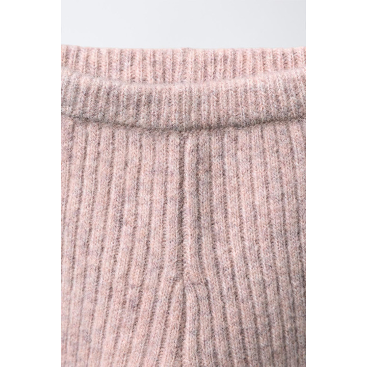 ЛЕГИНСЫ ИЗ РУБЧАТОГО ТРИКОТАЖА