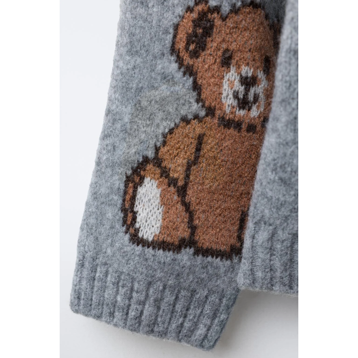 ВЯЗАНЫЙ ДЖЕМПЕР С ПРИНТОМ «МЕДВЕДИ»