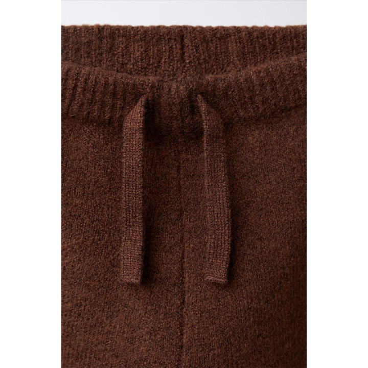 ТРИКОТАЖНЫЕ БРЮКИ-ДЖОГГЕРЫ С ВЫШИТЫМ УТЕНКОМ