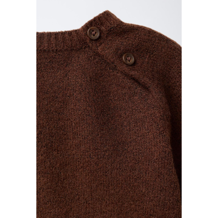 ВЯЗАНЫЙ СВИТЕР С ВЫШИВКОЙ В ВИДЕ УТЕНКА