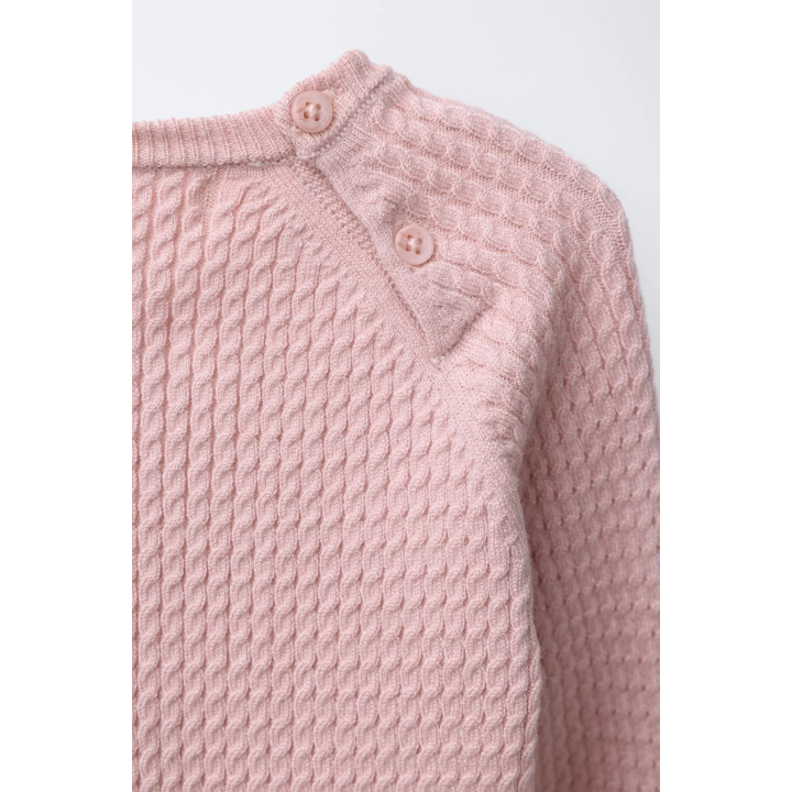 СВИТЕР С УЗОРОМ «КОСЫ»