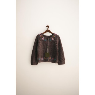 ZARA TIMELESS — КАРДИГАН С ВЫШИВКОЙ В ВИДЕ ЦВЕТОВ