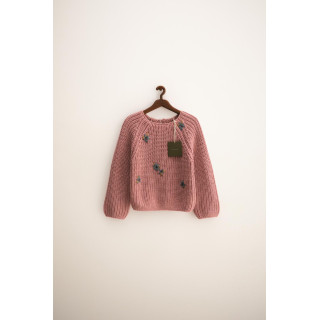 ZARA TIMELESS — ТРИКОТАЖНЫЙ ДЖЕМПЕР С ВЫШИВКОЙ В ВИДЕ ЦВЕТОВ