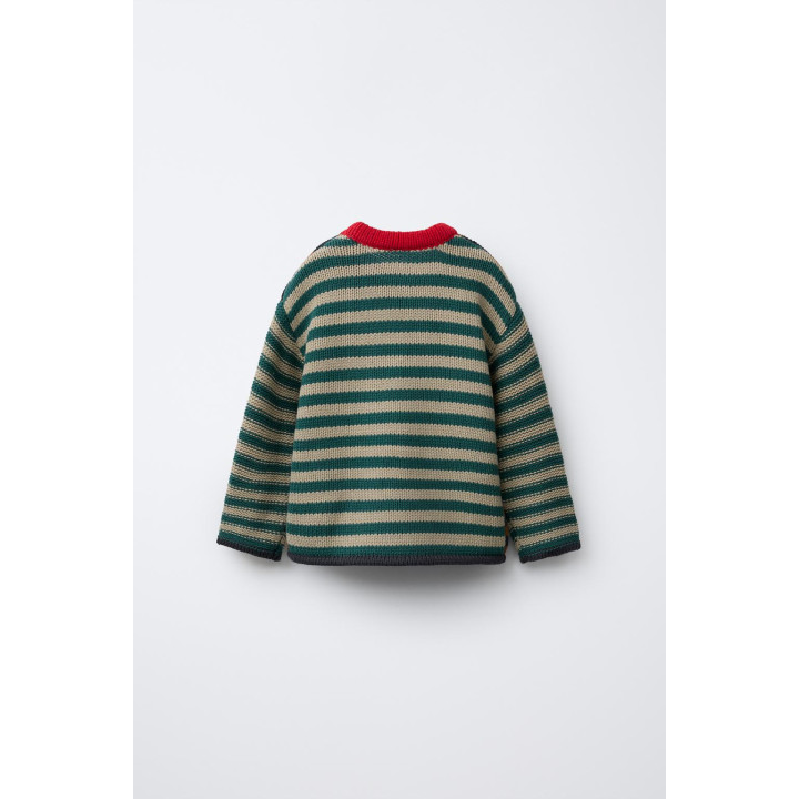 ТРИКОТАЖНЫЙ ДЖЕМПЕР В ПОЛОСКУ