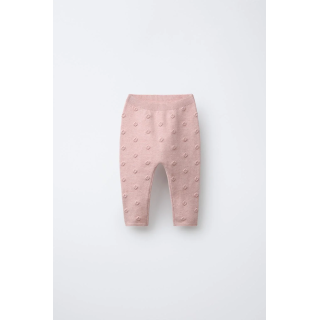 ЛЕГИНСЫ ИЗ ТРИКОТАЖА С ЦВЕТОЧНОЙ ВЫШИВКОЙ