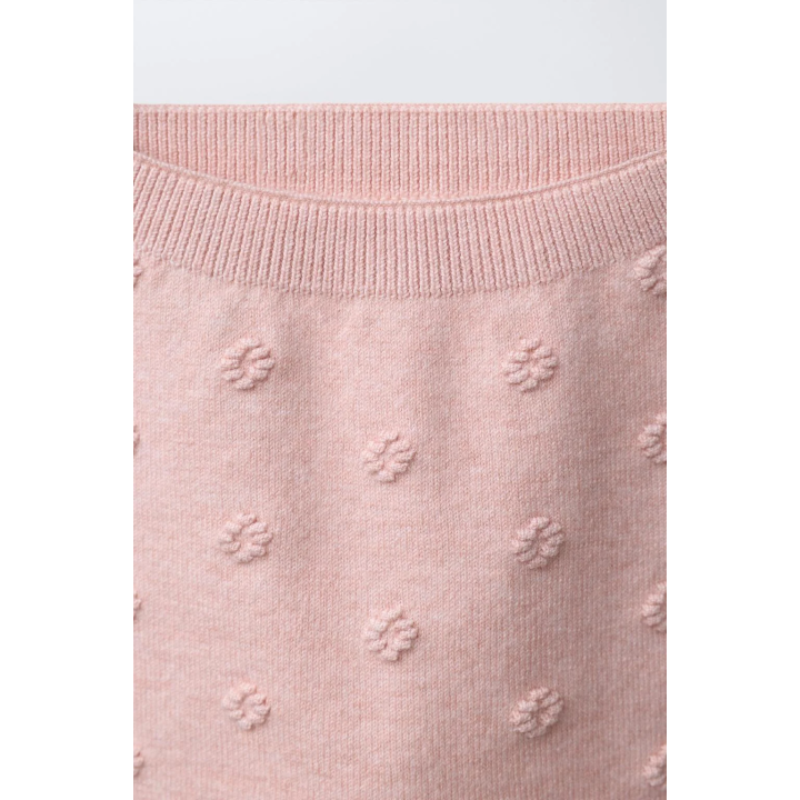 ЛЕГИНСЫ ИЗ ТРИКОТАЖА С ЦВЕТОЧНОЙ ВЫШИВКОЙ