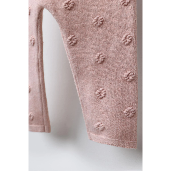 ЛЕГИНСЫ ИЗ ТРИКОТАЖА С ЦВЕТОЧНОЙ ВЫШИВКОЙ