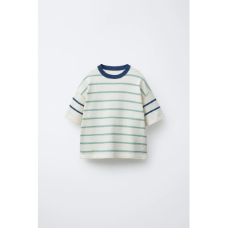 ТРИКОТАЖНАЯ ФУТБОЛКА В ПОЛОСКУ