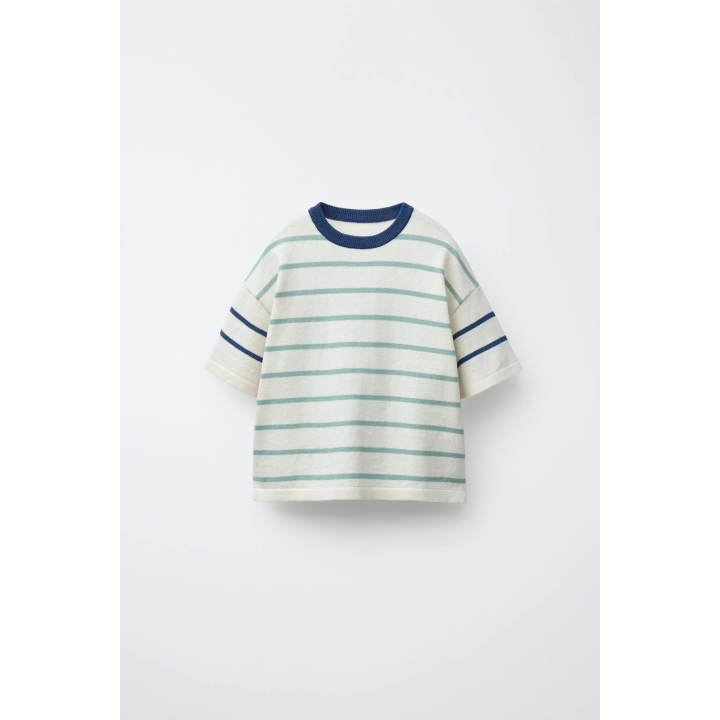 ТРИКОТАЖНАЯ ФУТБОЛКА В ПОЛОСКУ