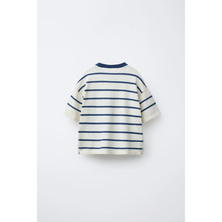 ТРИКОТАЖНАЯ ФУТБОЛКА В ПОЛОСКУ