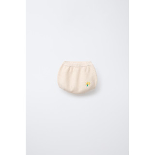 ТРИКОТАЖНЫЕ ТРУСЫ С ЦВЕТОЧНОЙ ВЫШИВКОЙ