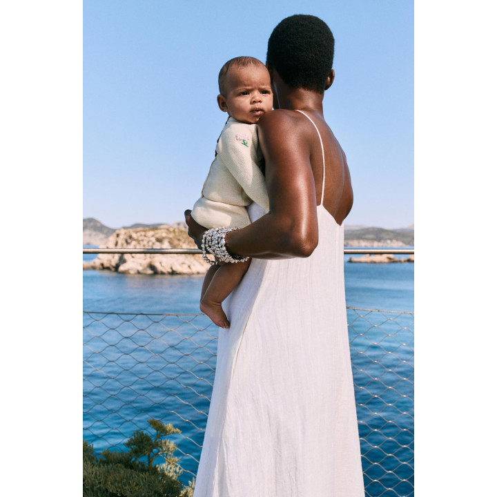 ТРИКОТАЖНЫЕ ТРУСЫ С ЦВЕТОЧНОЙ ВЫШИВКОЙ