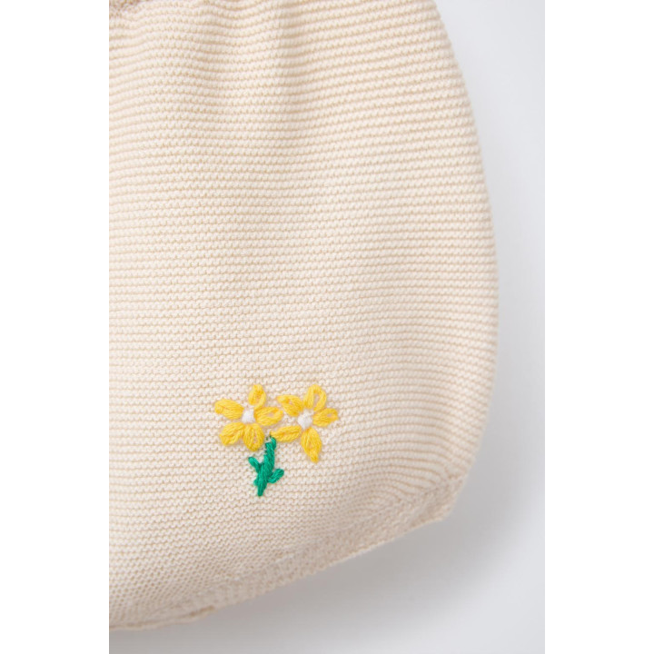 ТРИКОТАЖНЫЕ ТРУСЫ С ЦВЕТОЧНОЙ ВЫШИВКОЙ