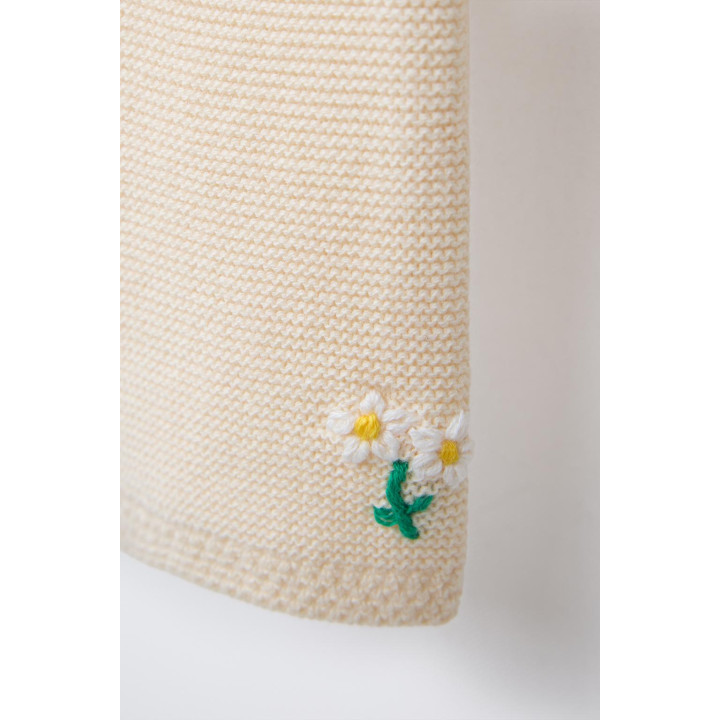 БРЮКИ С ДЕКОРАТИВНОЙ СТРОЧКОЙ И ЦВЕТОЧНОЙ ВЫШИВКОЙ